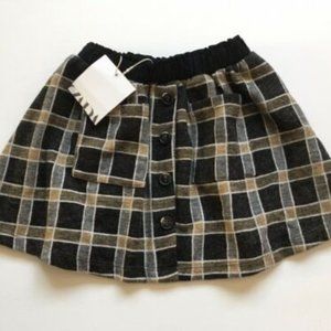 Zara Checkered skirts with pocket 4-5T